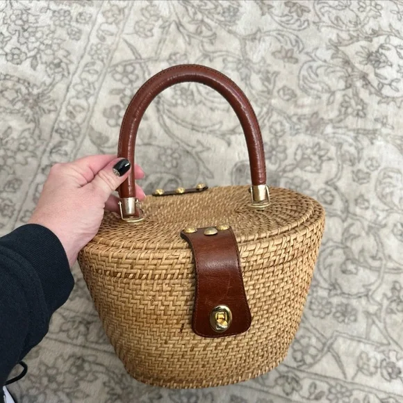 Vintage Magid Wicker Basket Bag - Picture 11 of 12